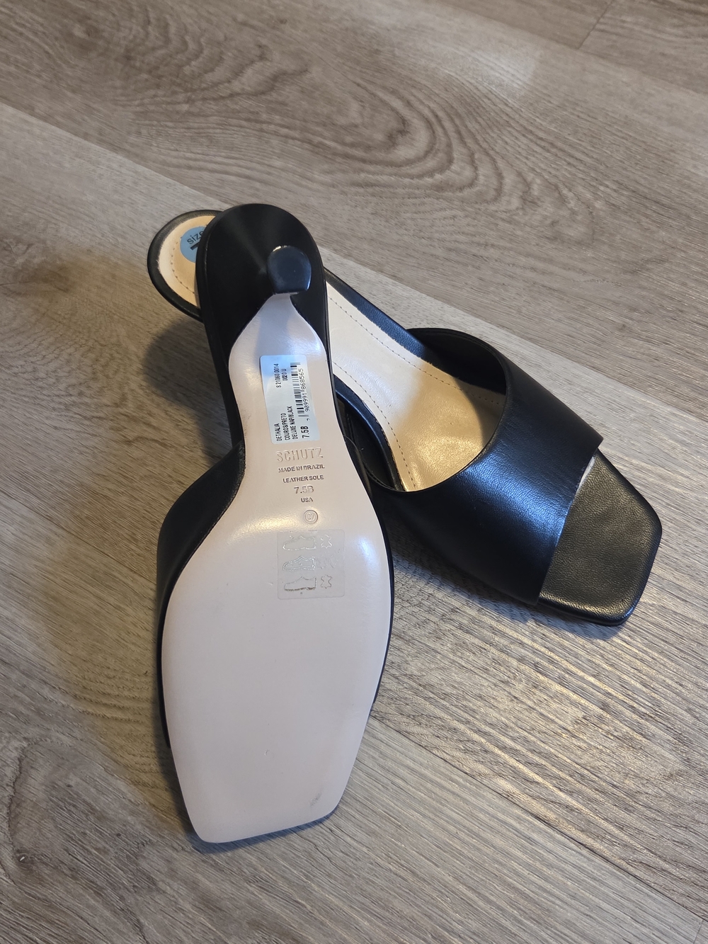 SCHUTZ Dethalia 63MM Leather Sandals Size 7.5 - Picture 4 of 5